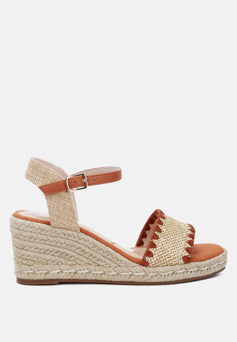 Lucas Raffia Wedge Heel Espadrilles-5