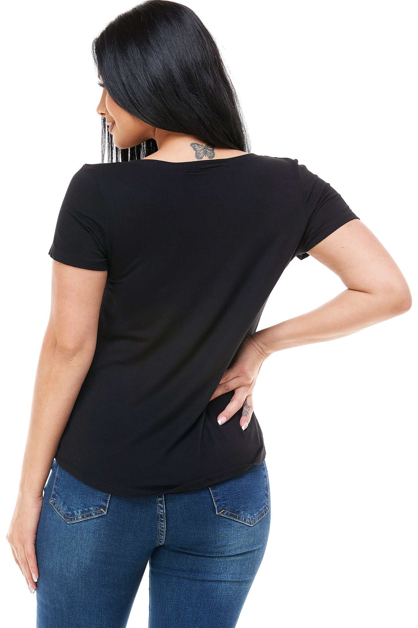 GET YOUR SHINE ON SHORT SLEEVE V NECK-1