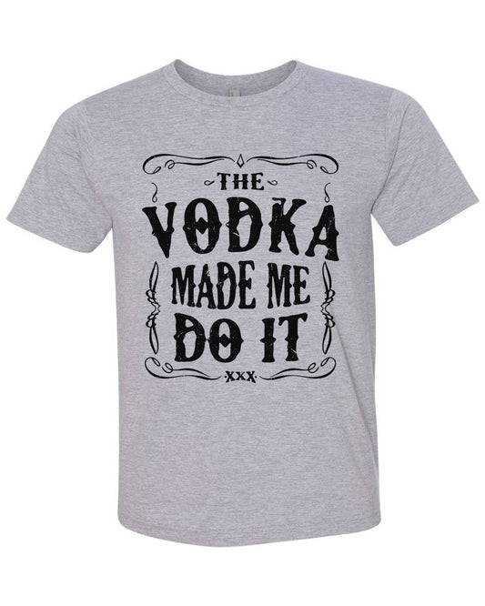 The Vodka Made Me Do It Crewneck T-Shirt Men's Grey-0