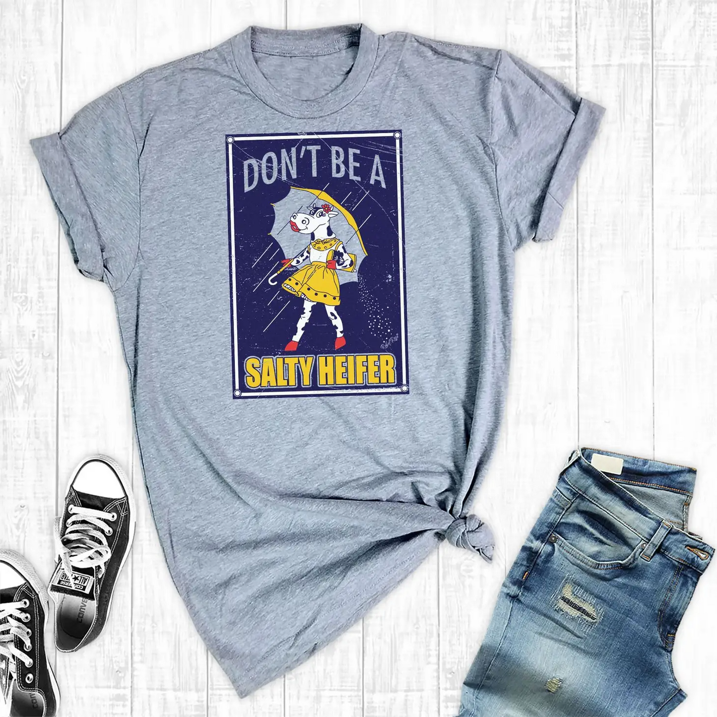 Salty Heifer Tee-0