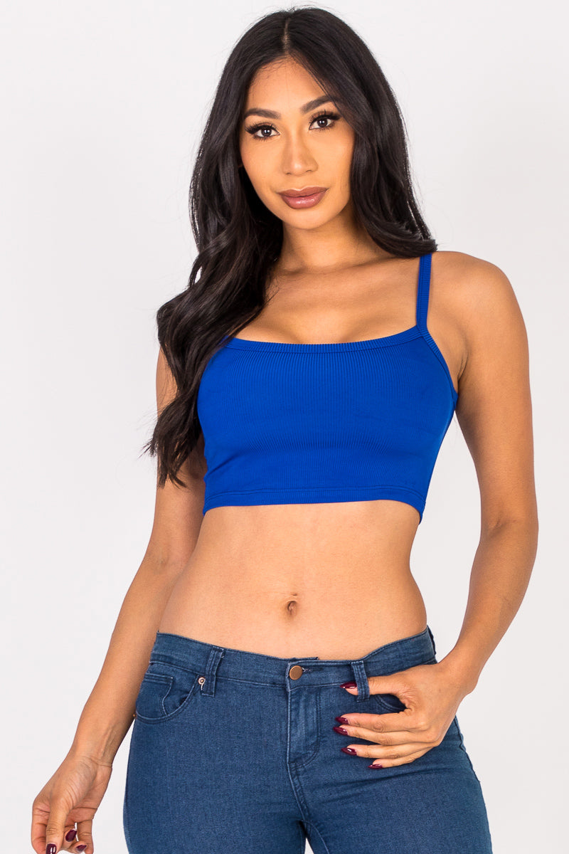 Ribbed Knit Cami Crop Top (CAPELLA)-6