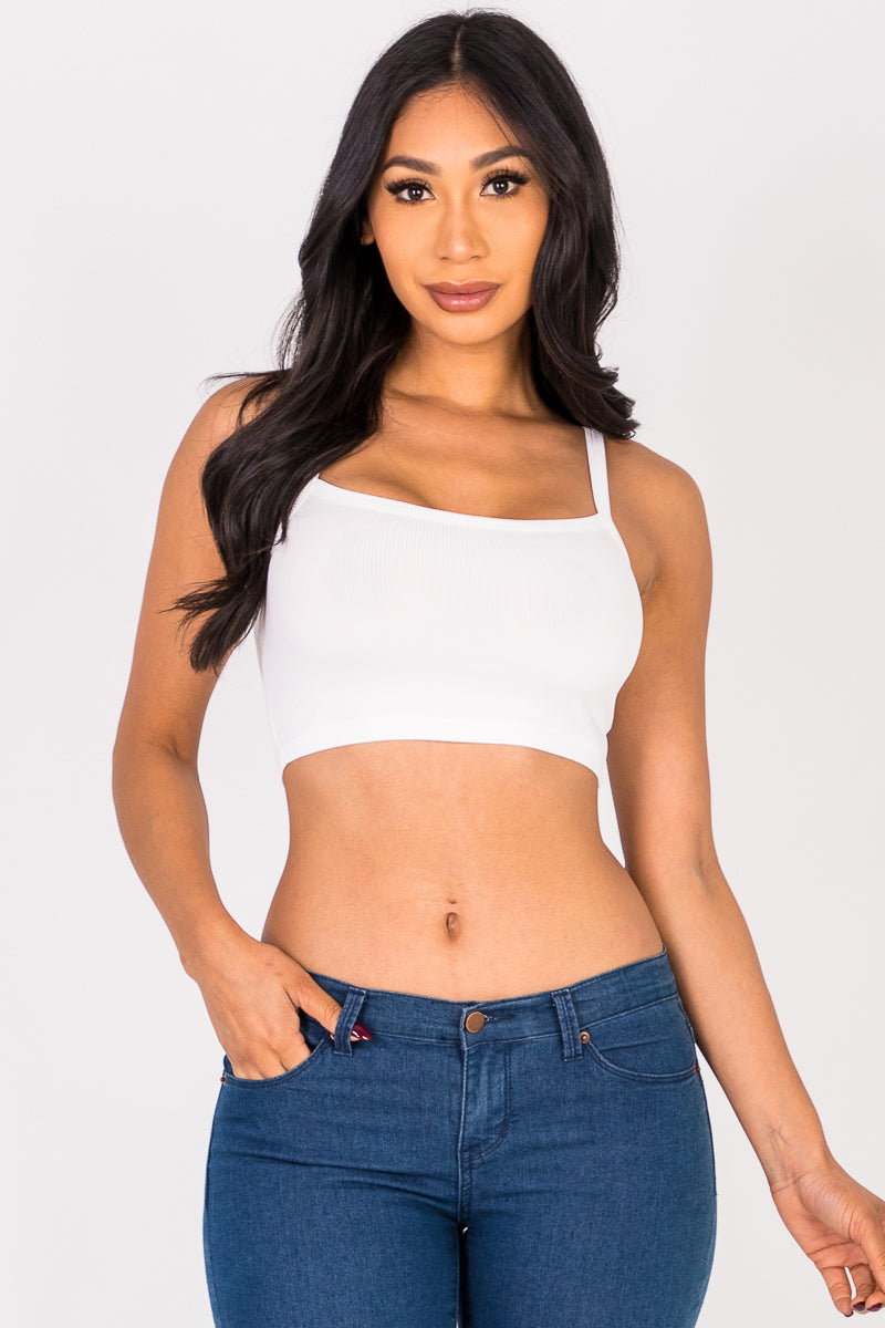 Ribbed Knit Cami Crop Top (CAPELLA)-7