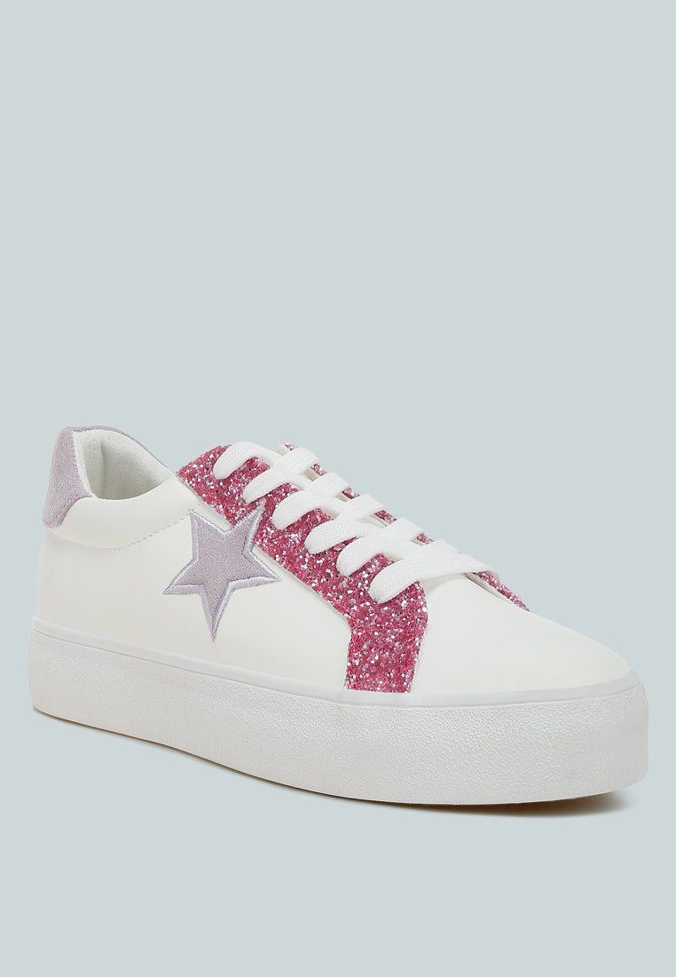 Bomber Metallic Star Glitter Sneakers-1