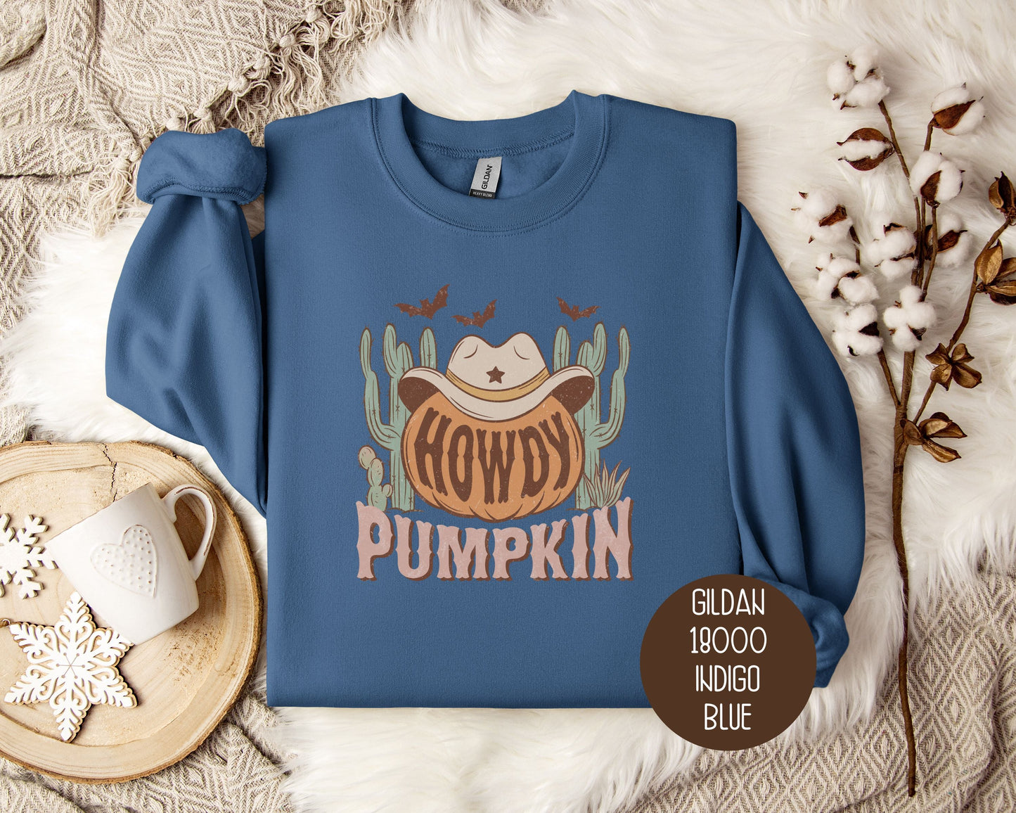 Howdy Pumpkin Western Sweatshirt-0
