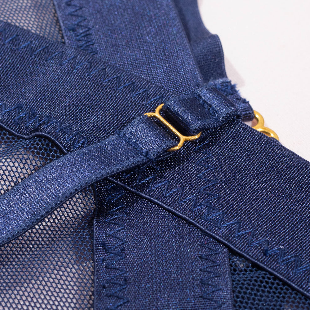 Wholesale Nautical Charm Push-Up Bra and Panties Set-12