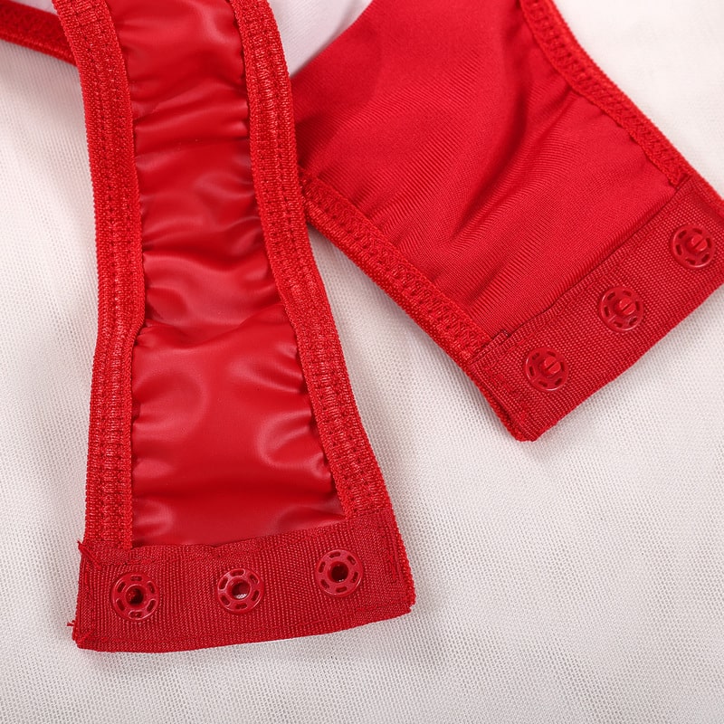 wholesale Perspective One-Piece Sheer Bodysuit-10