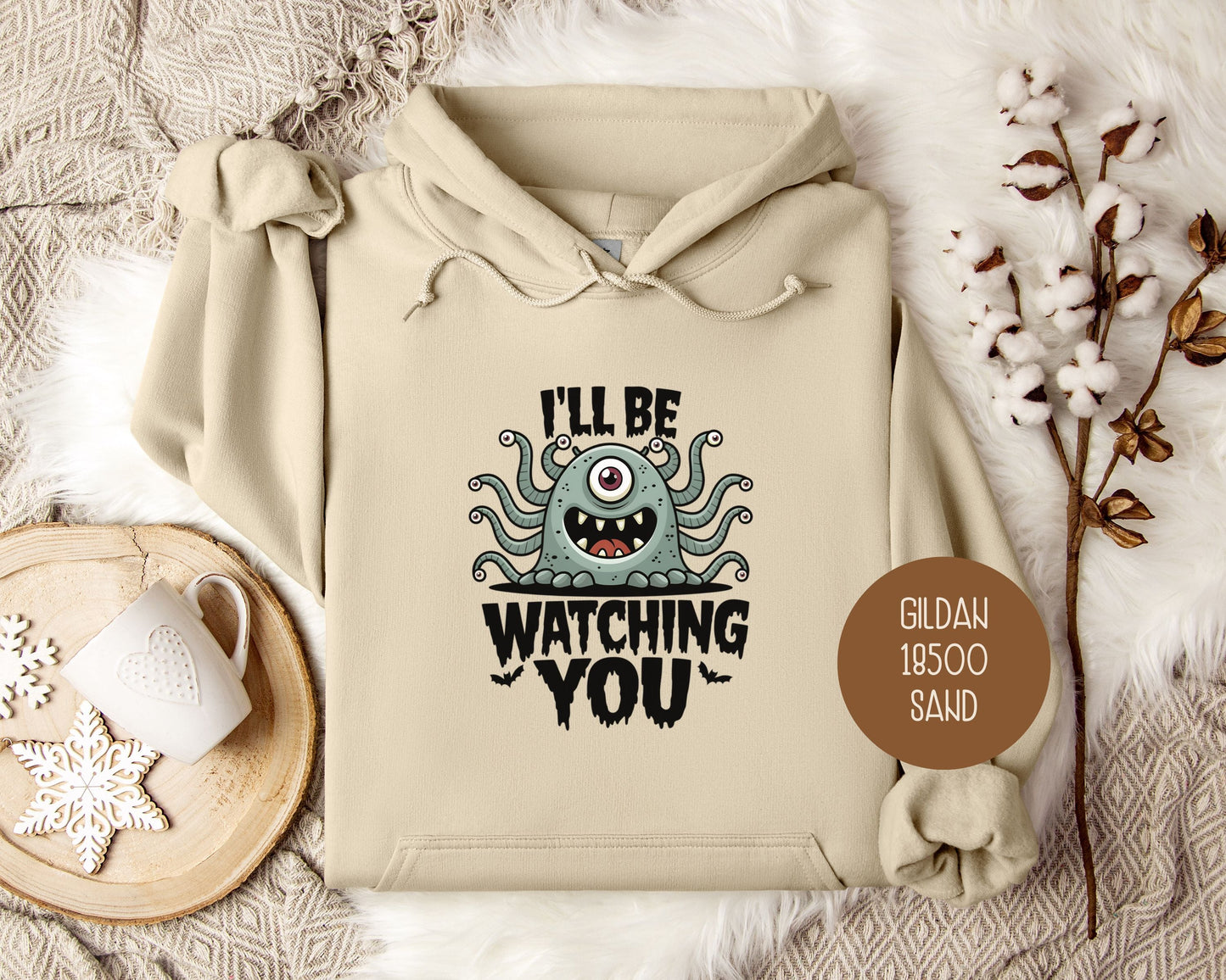 I'll Be Watching You Monster Halloween Hoodie-1