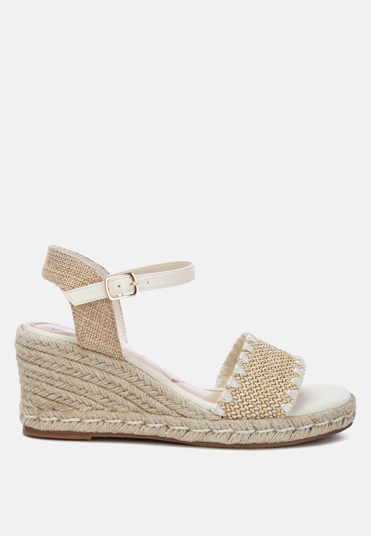 Lucas Raffia Wedge Heel Espadrilles-0