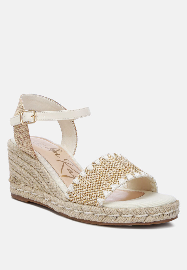 Lucas Raffia Wedge Heel Espadrilles-1