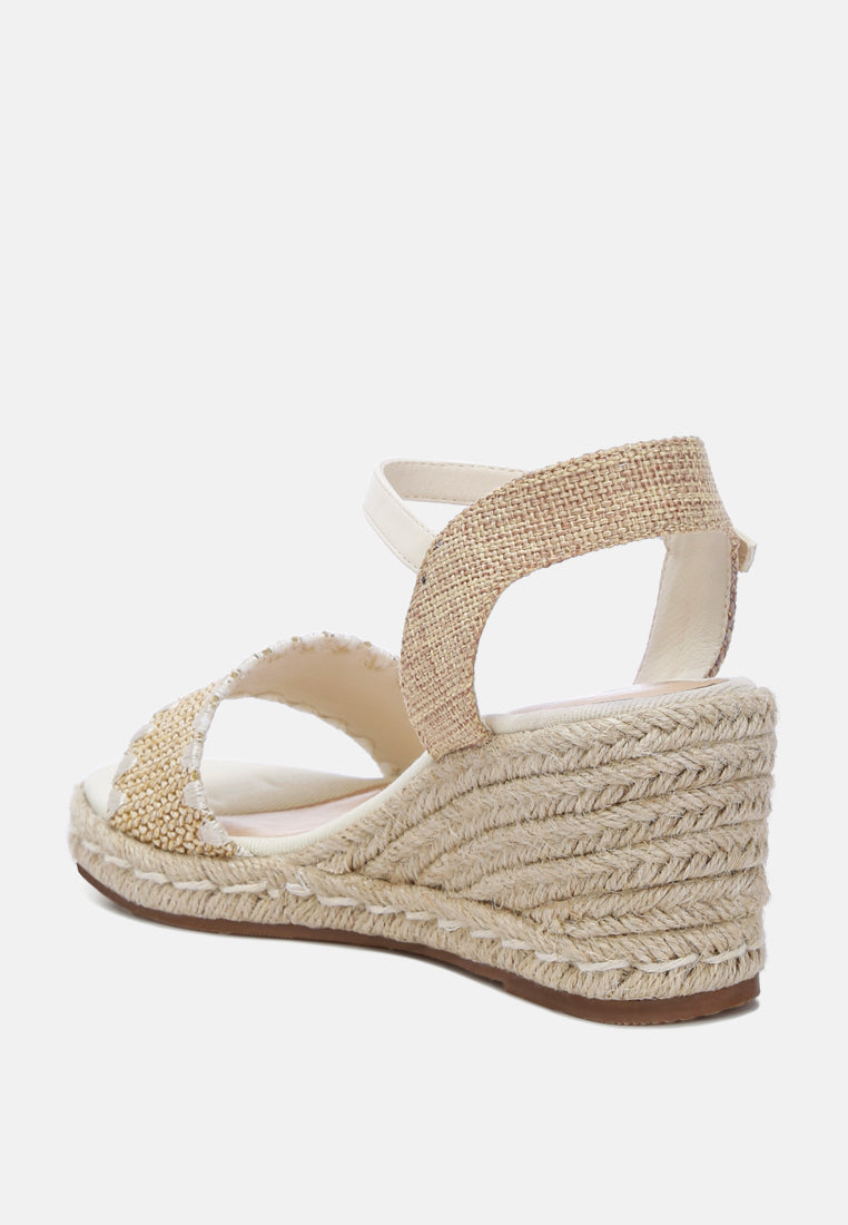 Lucas Raffia Wedge Heel Espadrilles-2