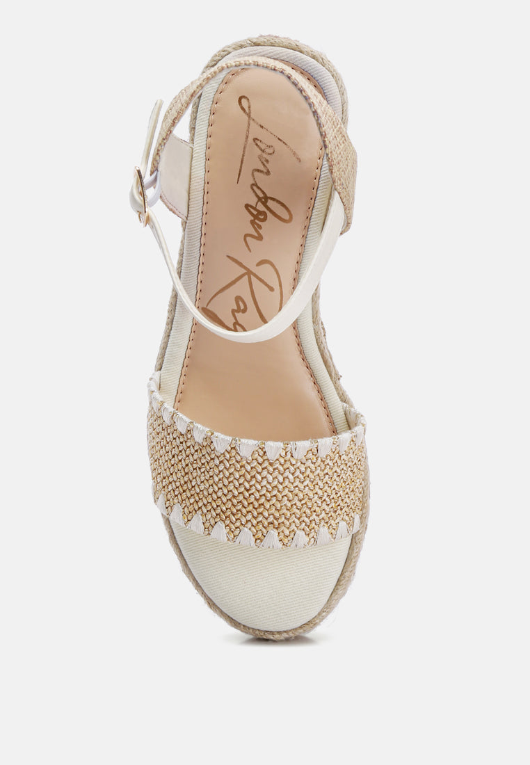 Lucas Raffia Wedge Heel Espadrilles-3
