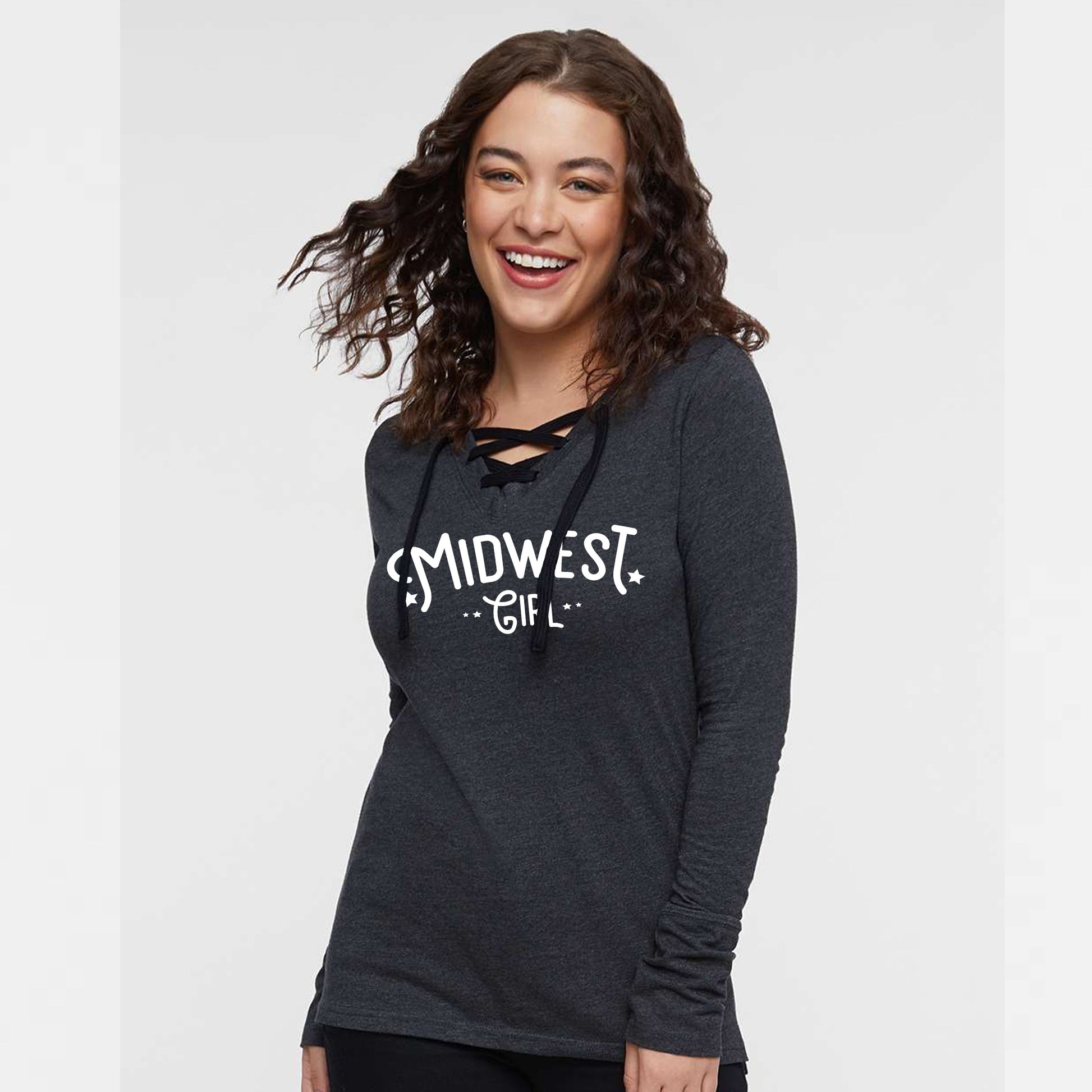 Midwest Girl Ladies Long Sleeve Laced-1